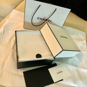 Authentic Chanel empty gift box and bag 🎁